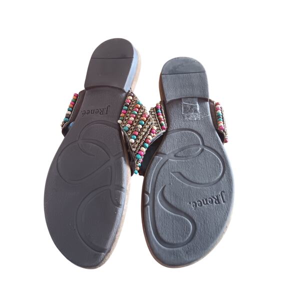 J.Renee Beaded Sandals size 7 - Picture 3 of 3